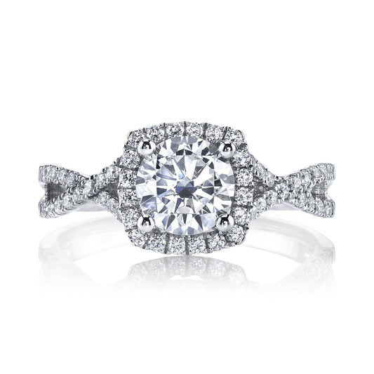 Ladies Round Engagement Ring 25136