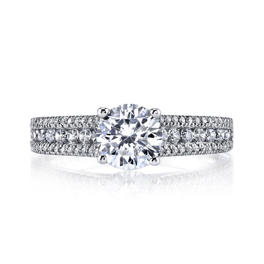 Ladies Round Engagement Ring 25145