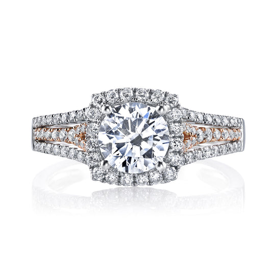 Ladies Round Engagement Ring 25151