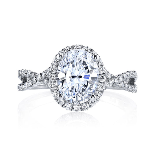 Ladies Oval Engagement Ring 25156
