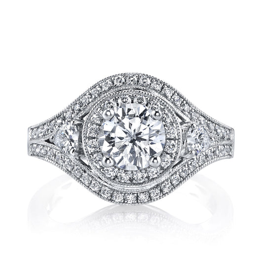 Ladies Round Engagement Ring 25220