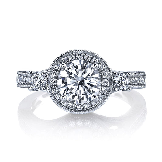 Ladies Round Engagement Ring 25221