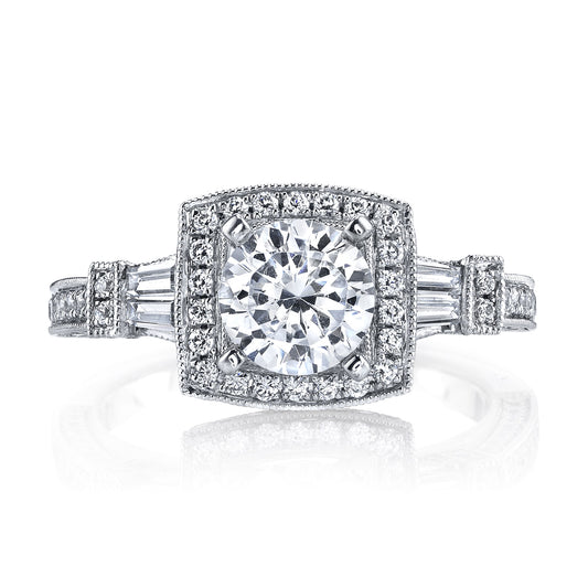 Ladies Round Engagement Ring 25223