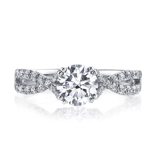 Ladies Round Engagement Ring 25260