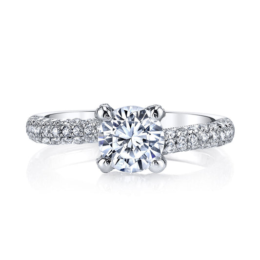 Ladies Round Engagement Ring 25272