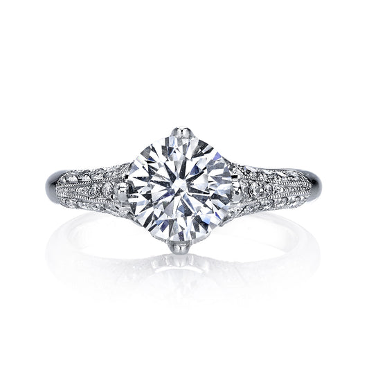 Ladies Round Engagement Ring 25321