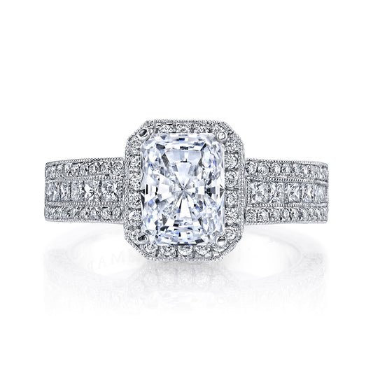 Ladies Round Engagement Ring 25322