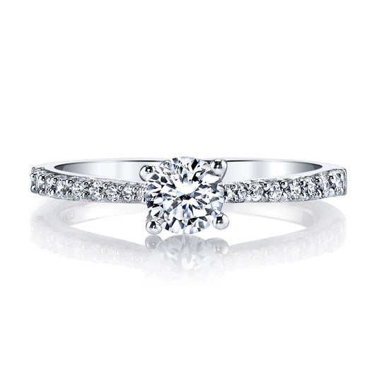 Ladies Round Engagement Ring 25337