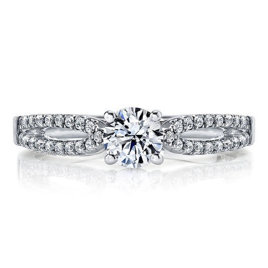 Ladies Round Engagement Ring 25351