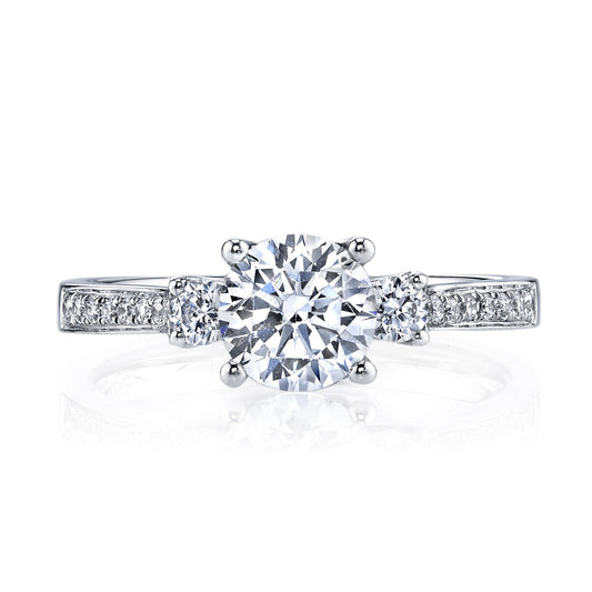 Ladies Round Engagement Ring 25352