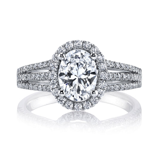 Ladies Oval Engagement Ring 25356