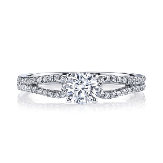 Ladies Round Engagement Ring 25364