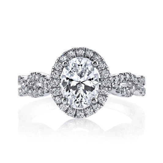 Ladies Oval Engagement Ring 25366