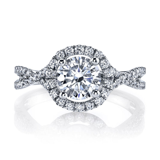 Ladies Round Engagement Ring 25367