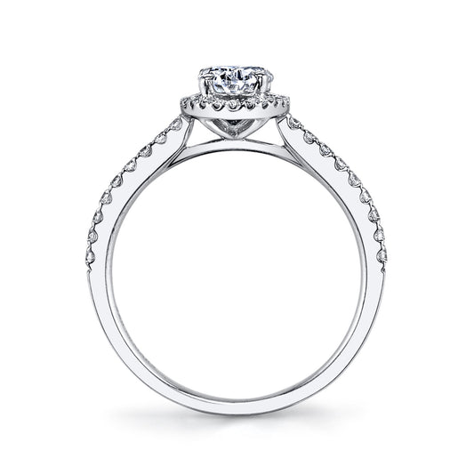 Ladies Oval Engagement Ring 25377