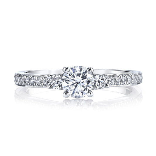 Ladies Round Engagement Ring 25378