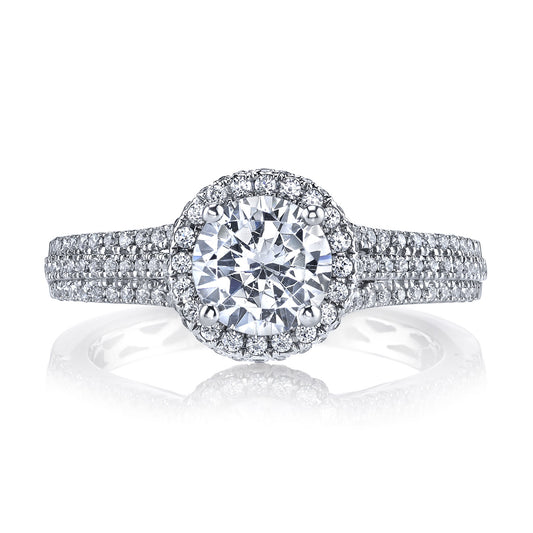 Ladies Round Engagement Ring 25446