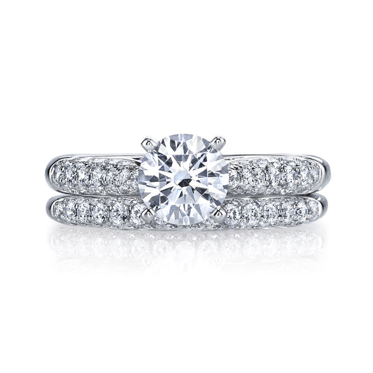 Ladies Round Engagement Ring 25447