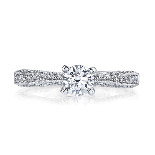 Ladies Round Engagement Ring 25462