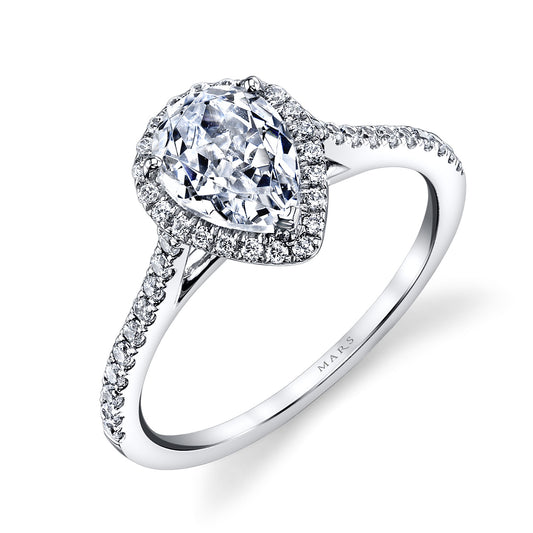 Ladies Pear Engagement Ring 25467