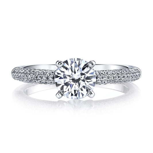 Ladies Round Engagement Ring 25468