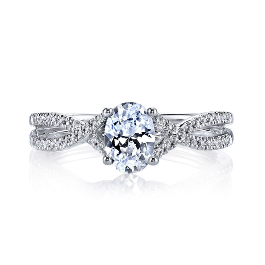 Ladies Round Engagement Ring 25475