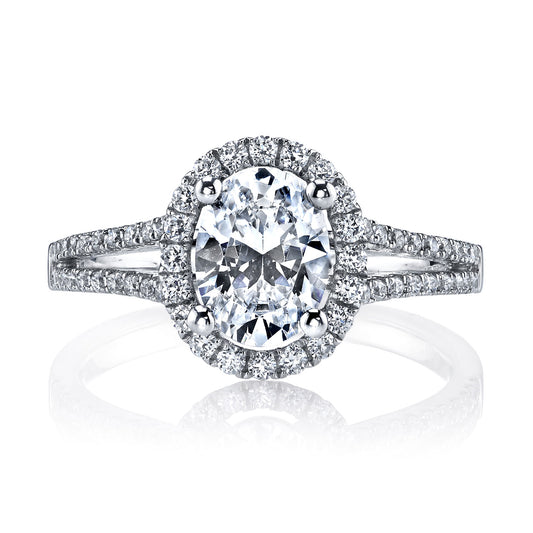 Ladies Oval Engagement Ring 25477