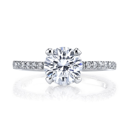 Ladies Round Engagement Ring 25527