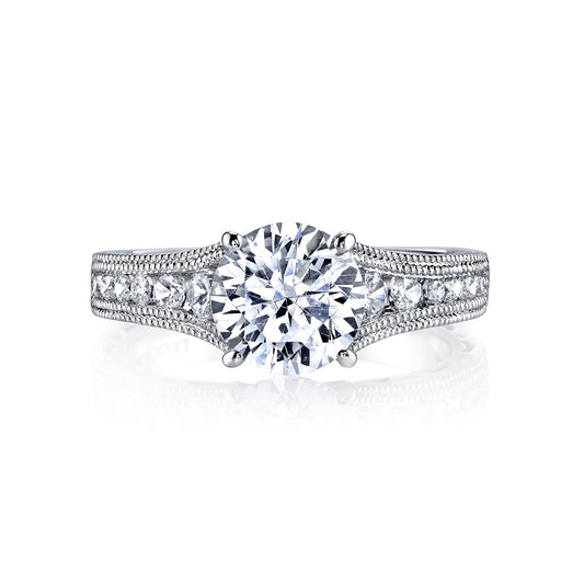 Ladies Round Engagement Ring 25545