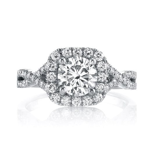 Ladies Round Engagement Ring 25560