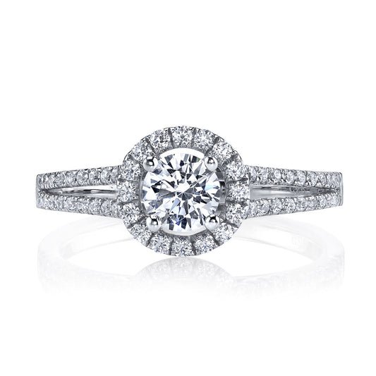 Ladies Round Engagement Ring 25562