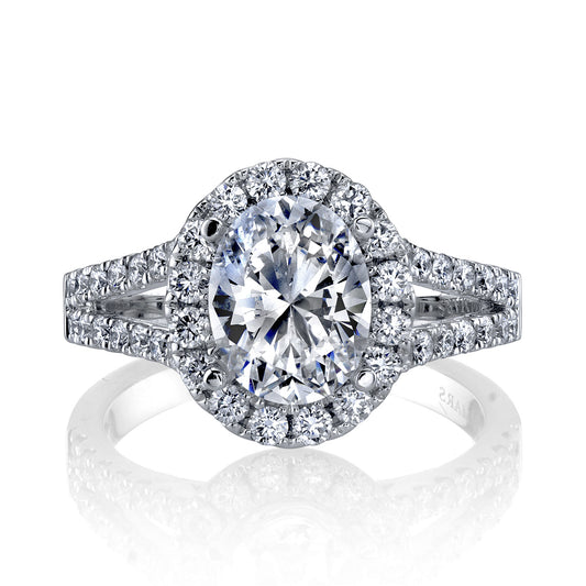 Ladies Oval Engagement Ring 25563OV