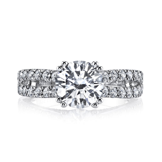 Ladies Round Engagement Ring 25564