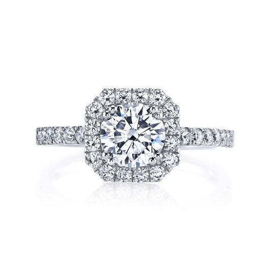 Ladies Round Engagement Ring 25569