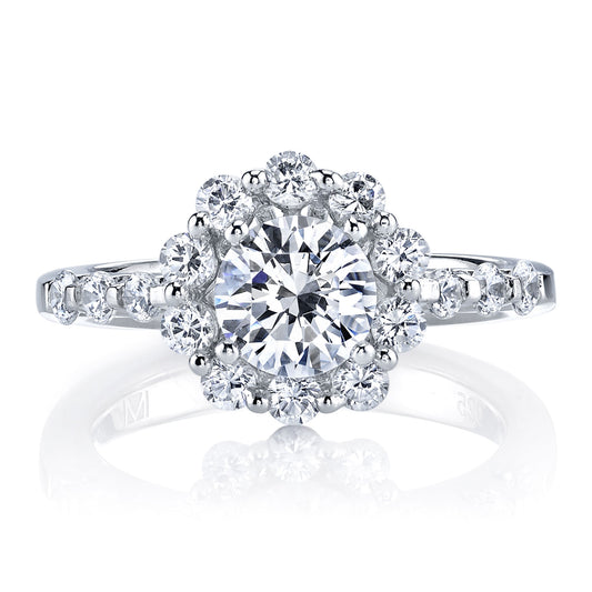 Ladies Round Engagement Ring 25593