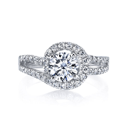 Ladies Round Engagement Ring 25595
