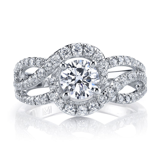 Ladies Round Engagement Ring 25602