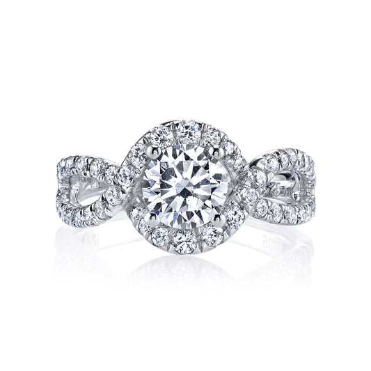 Ladies Round Engagement Ring 25603