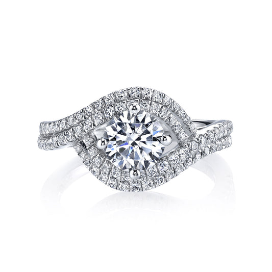 Ladies Round Engagement Ring 25605