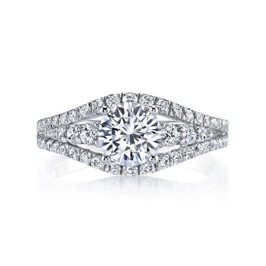 Ladies Round Engagement Ring 25607