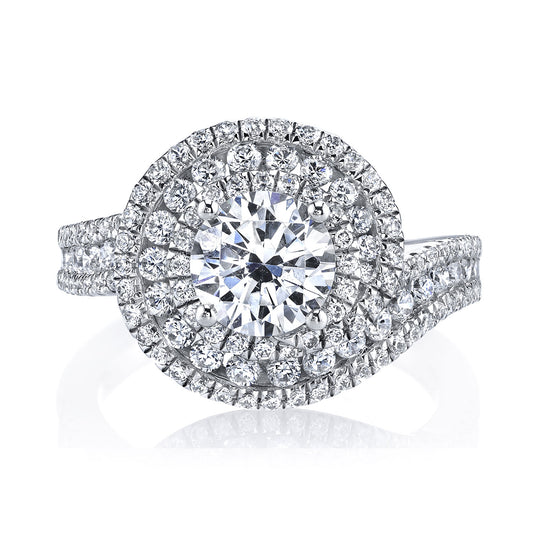 Ladies Round Engagement Ring 25635