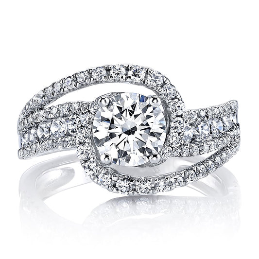 Ladies Round Engagement Ring 25666