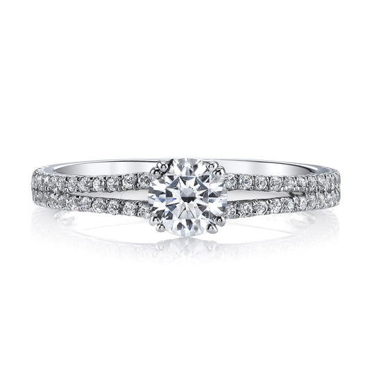 Ladies Round Engagement Ring 25719