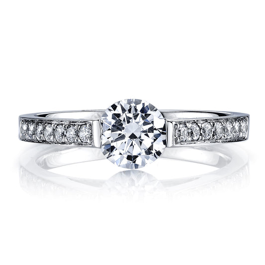 Ladies Round Engagement Ring 25721