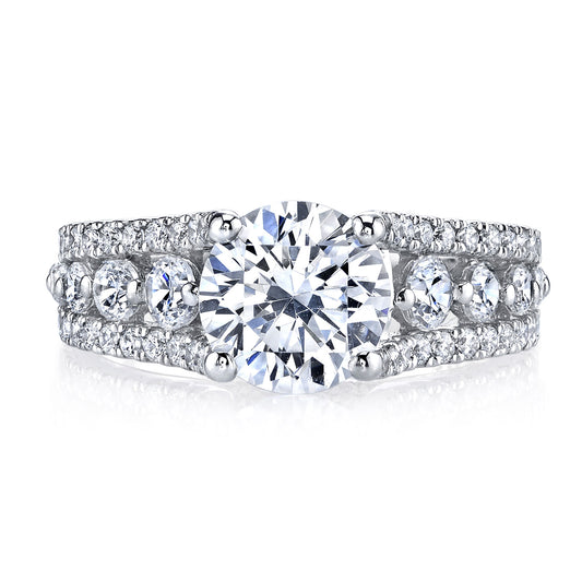 Ladies Round Engagement Ring 25734