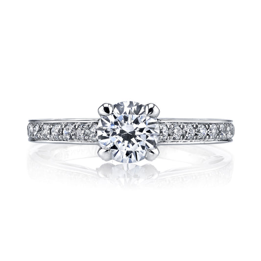 Ladies Round Engagement Ring 25736