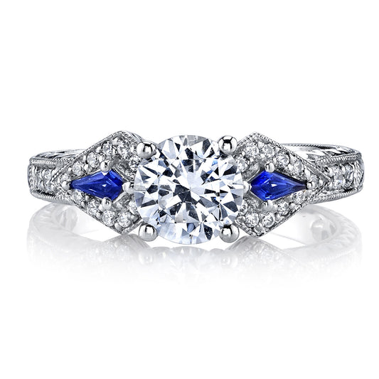Ladies Round Engagement Ring 25774