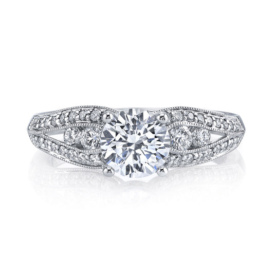 Ladies Round Engagement Ring 25832