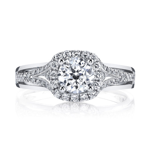 Ladies Round Engagement Ring 25861
