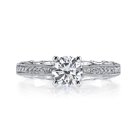 Ladies Round Engagement Ring 25866